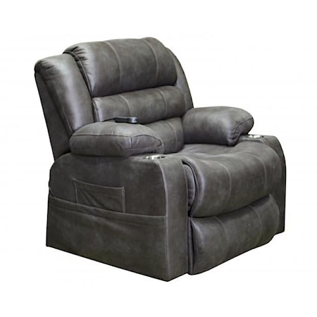 Casual Power Lift Recliner with Heat & Massage