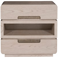 Modern Medium 2-Drawer Nightstand