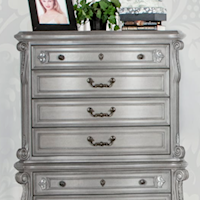 Traditional 4-Drawer Bachelor Chest Top