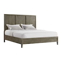 Contemporary King Bed with Low Footboard
