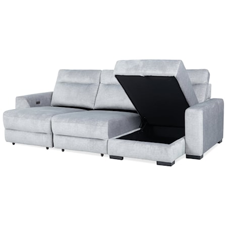 Power Sliding Sectional Sofa