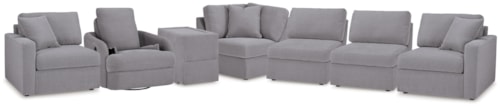 6-Piece Sectional And Swivel Glider Recliner