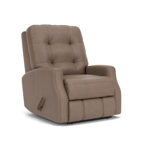 Button Tufted Manual Recliner
