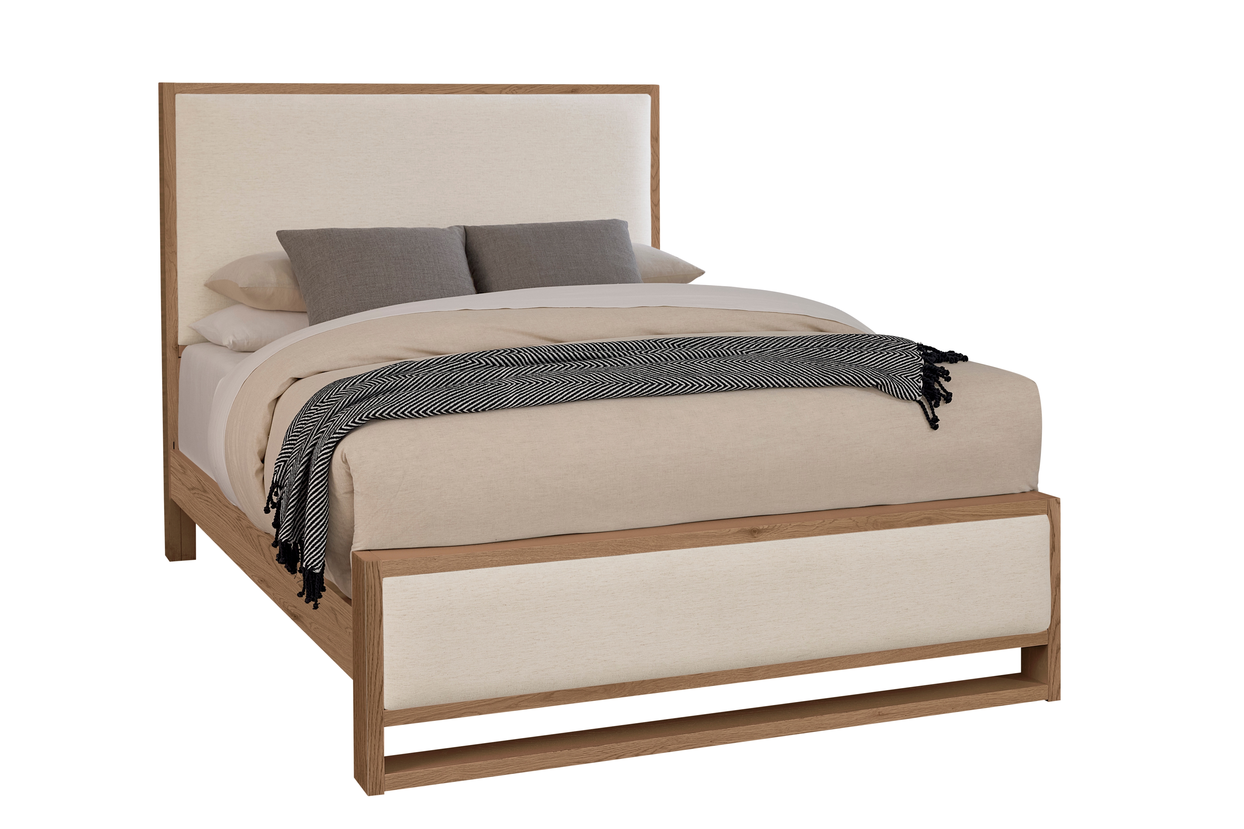 Queen Upholstered Panel Bed