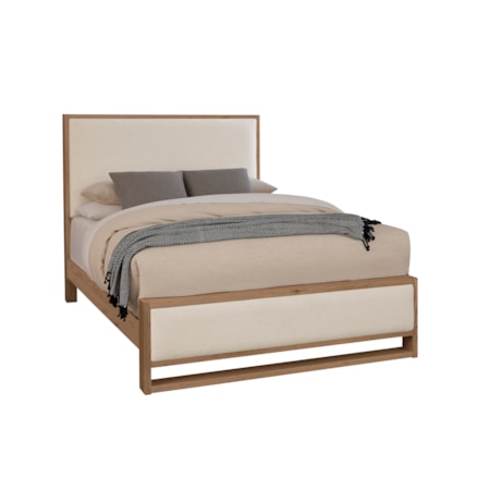 Queen Upholstered Panel Bed