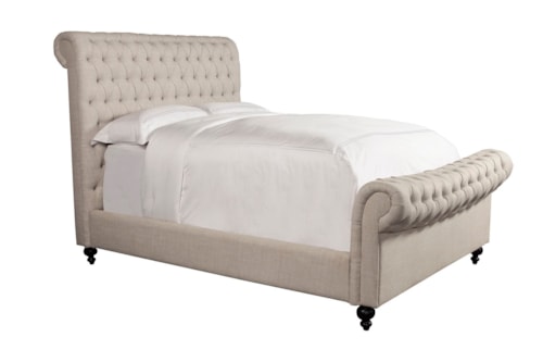 Traditional Upholstered Queen Bed