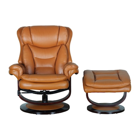 Swivel Recliner and Ottoman Set