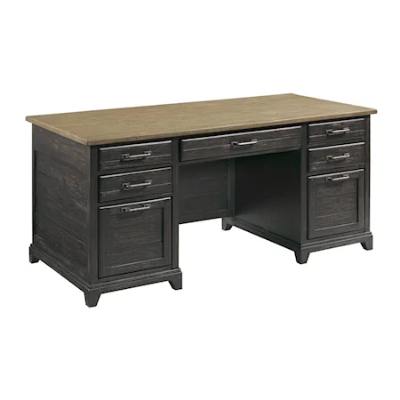 Traditional Rustic Executive Desk