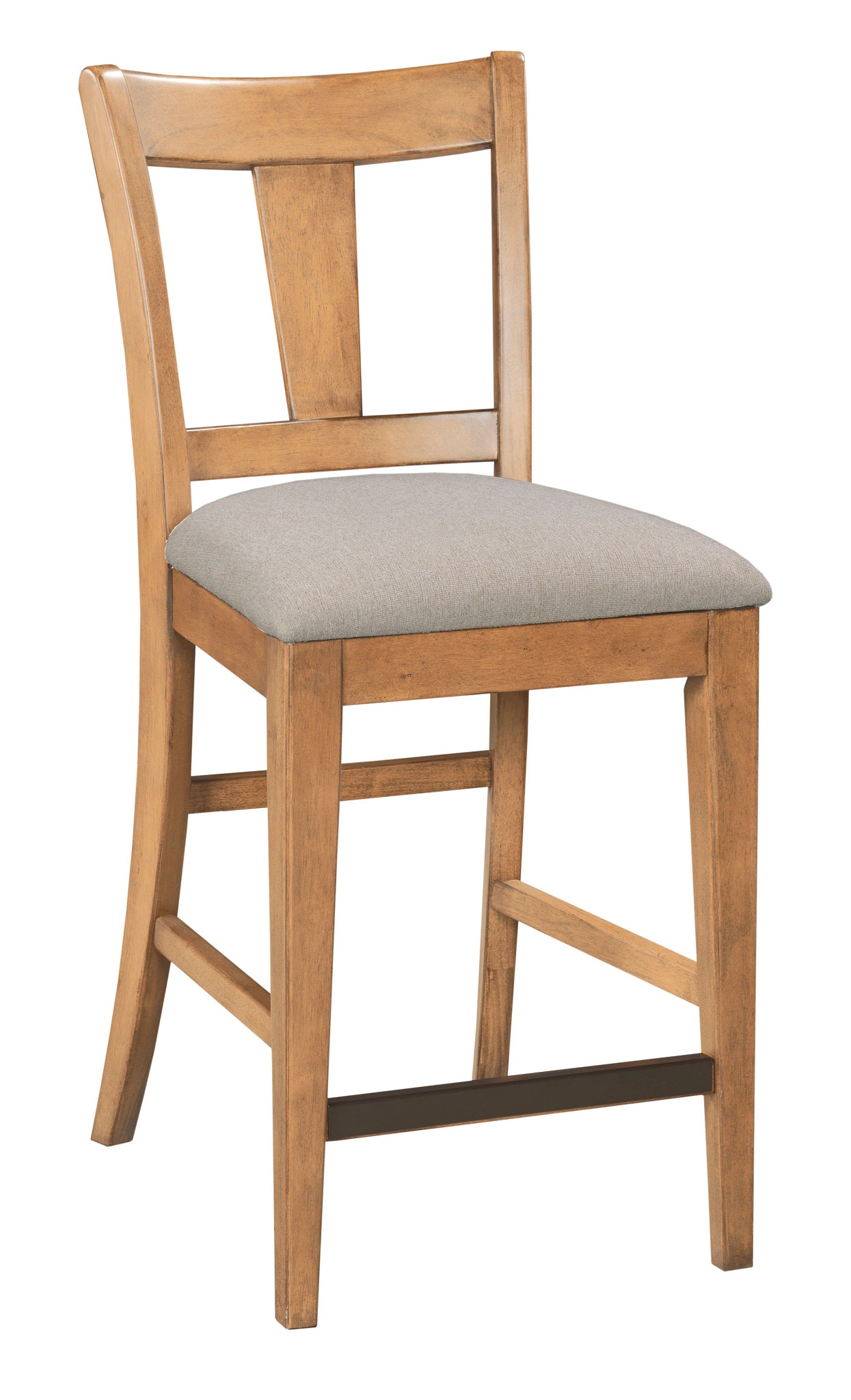 Traditional Tall Splat Back Dining Chair with Upholstered Seat