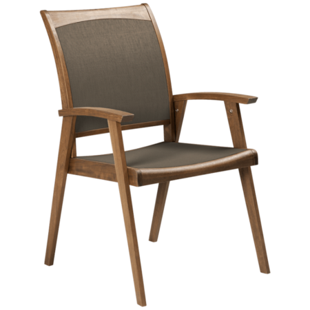 Topaz Sling Arm Chair - Brown