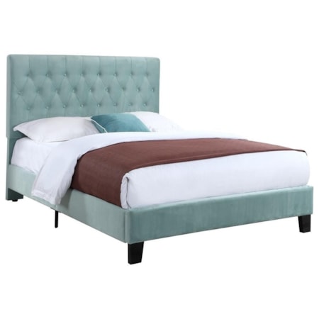 California King Upholstered Bed