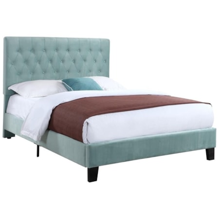 California King Upholstered Bed