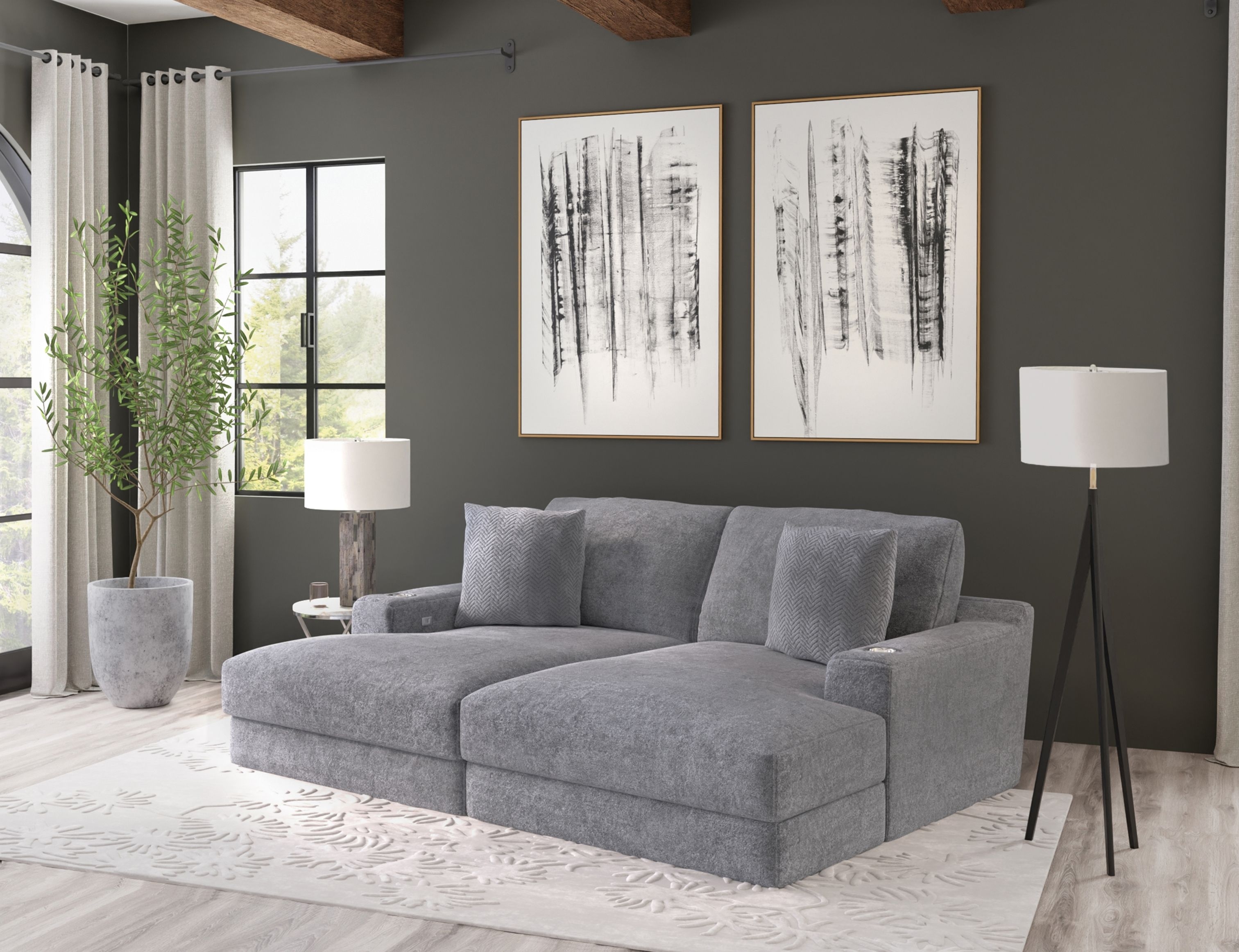 Jackson Furniture Cozy 2-Piece Sectional Chaise