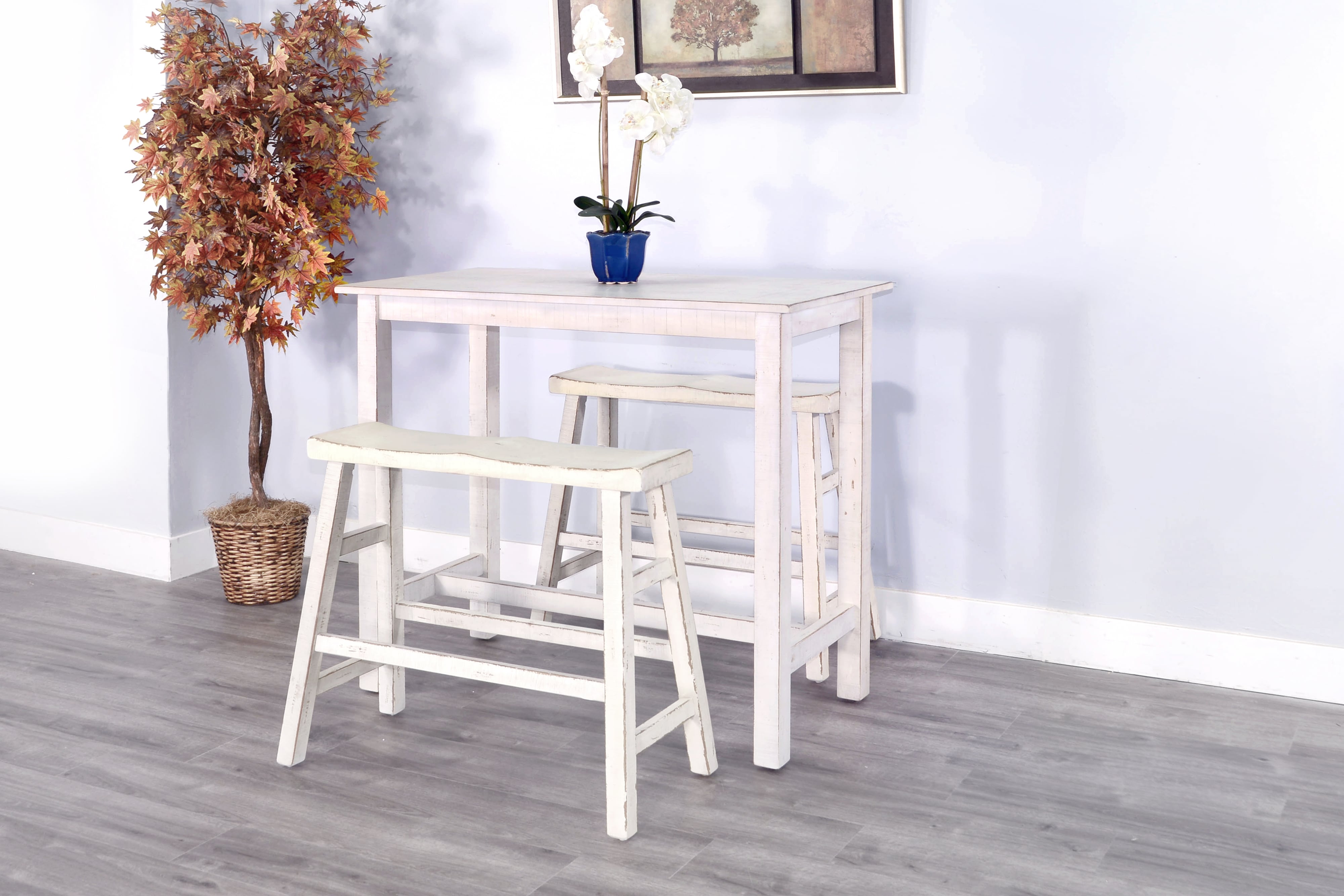 Sunny Designs Marina Magohany Wood Pub Table