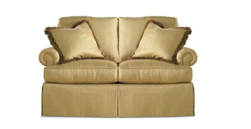 Traditional Loveseat with Rolled Arms