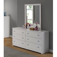 Dresser & Mirror Set - White