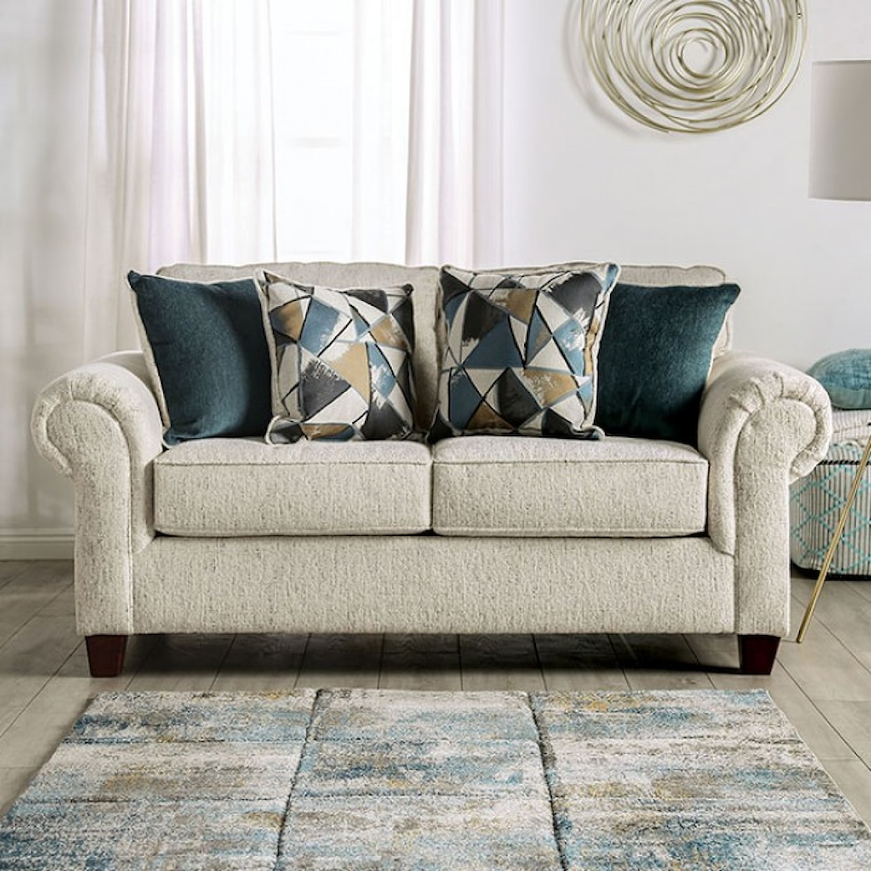 Furniture of America Delgada Loveseat