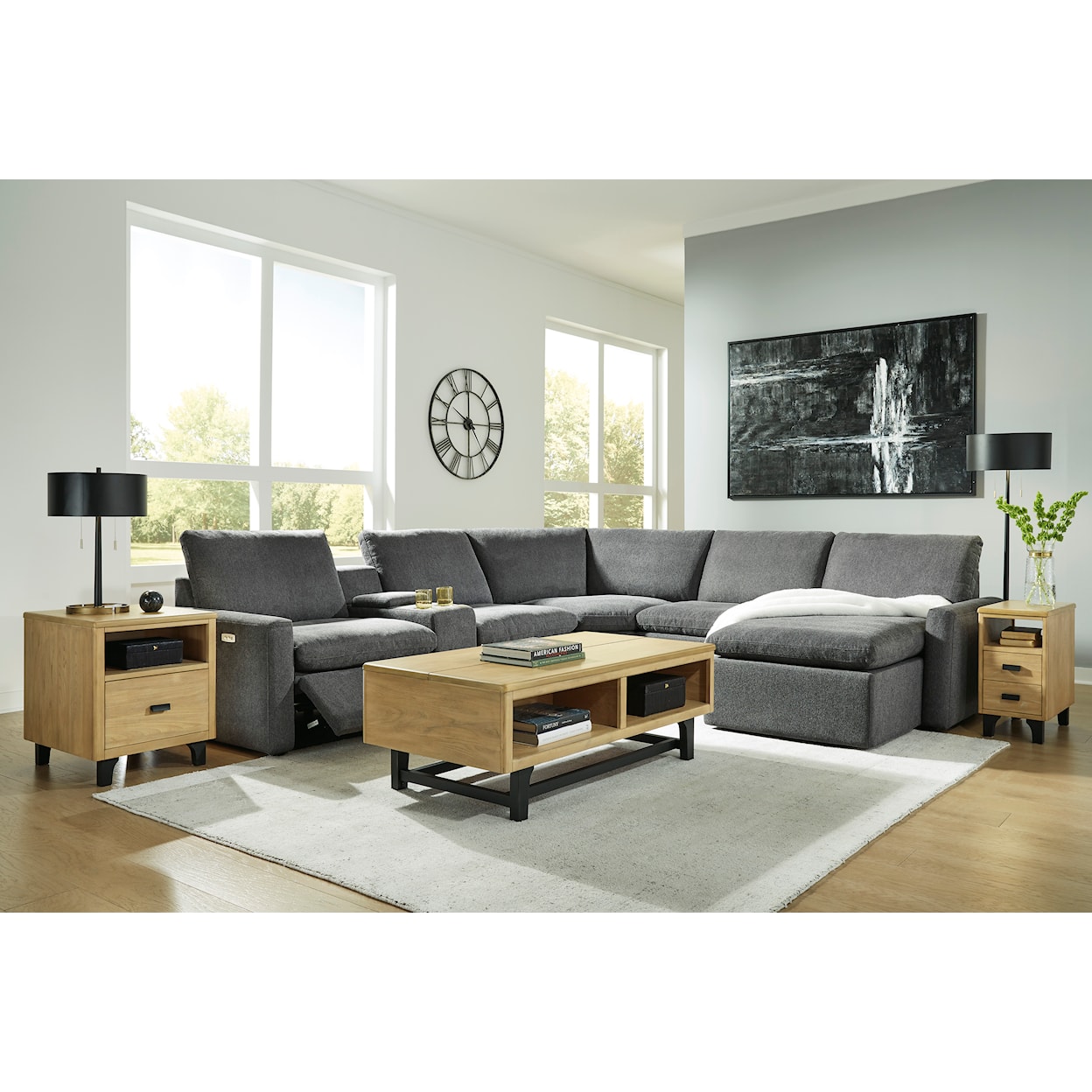 Michael Alan Select Hartsdale 6-Piece Power Reclining Sectional