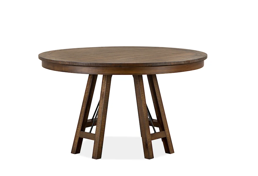 Bay Creek Dining 52" Round Dining Table by Magnussen Home at Howell Furniture