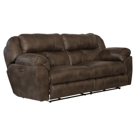 Power Headrest Lay Flat Reclining Sofa