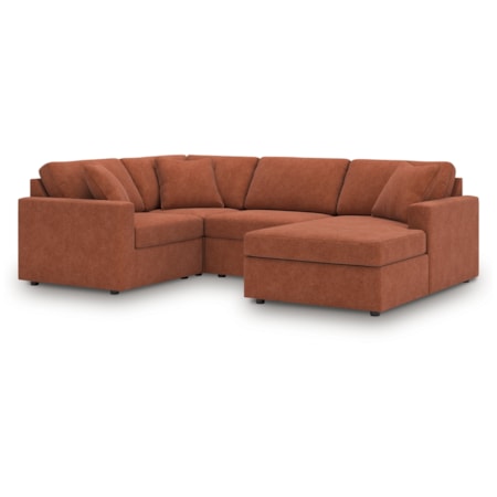 4-Piece Sectional With Chaise