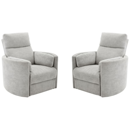 Power Swivel Glider Recliner (Set of 2)