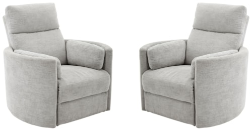 Mineral Power Swivel Glider Recliner Two Pack