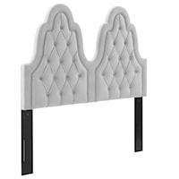 Tufted Performance Velvet Full/Queen Headboard