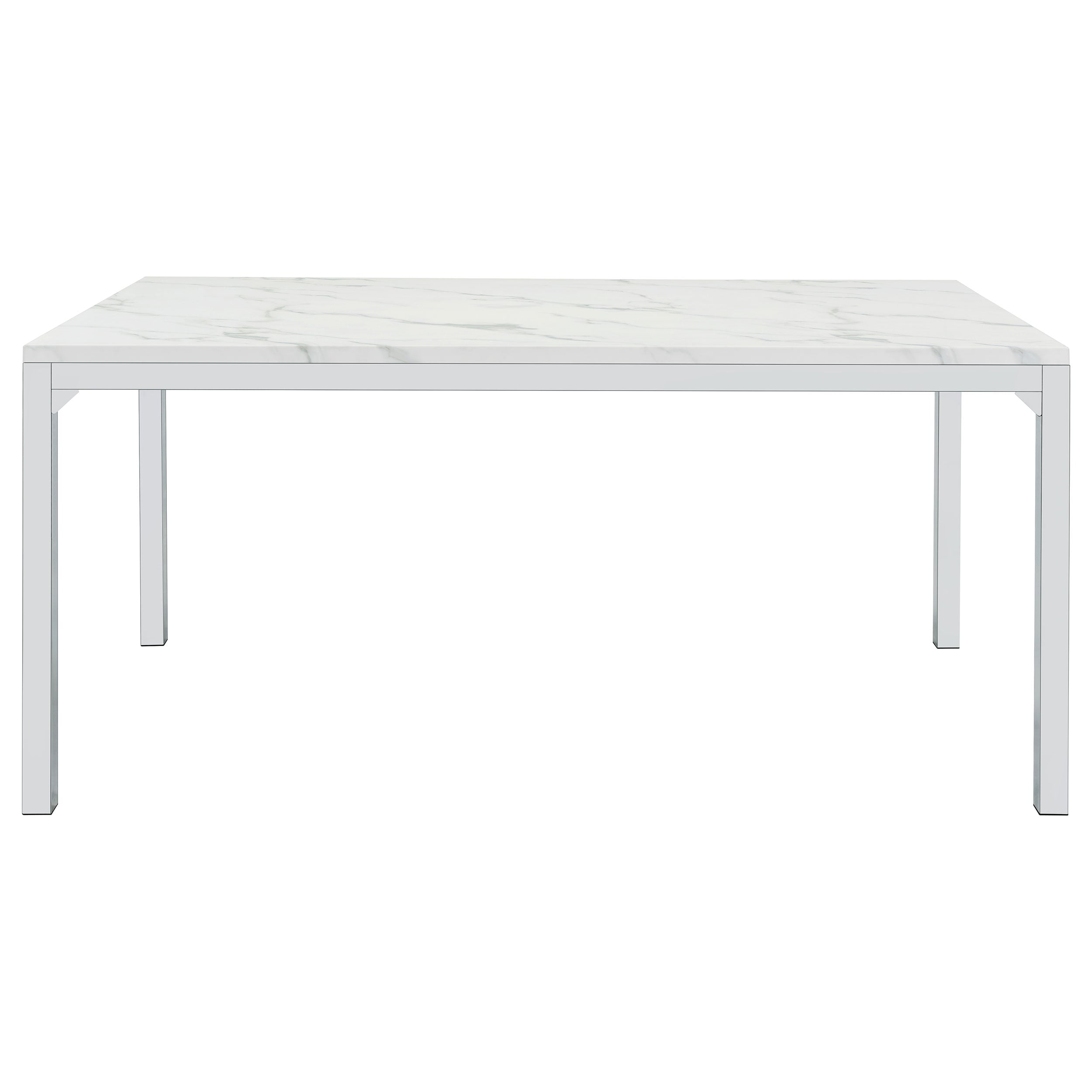 Athena 64-inch Faux Marble Dining Table