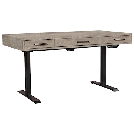Contemporary Desk with Adjustable Base
