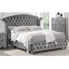 Furniture of America - FOA Zohar California King Bed Gray