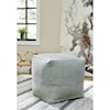 Signature Design by Ashley Poufs Mabyn Gray Pouf