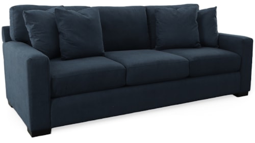 Transitional Sofa with Accent Pillows