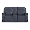 Flexsteel Latitudes - Sawyer Power Reclining Console Loveseat