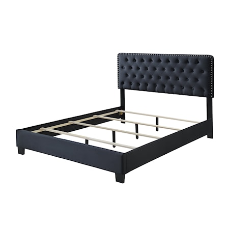 Upholstered Queen Panel Bed