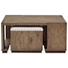 Magnussen Home Leighton Occasional Tables Square Cocktail Table