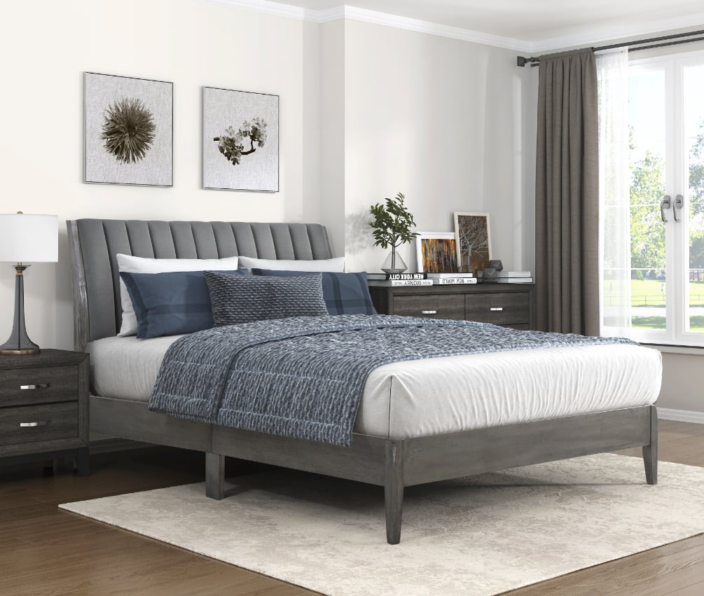 Homelegance Dade Queen Upholstered Platform Bed