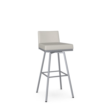 Upholstered Bar Height Swivel Stool