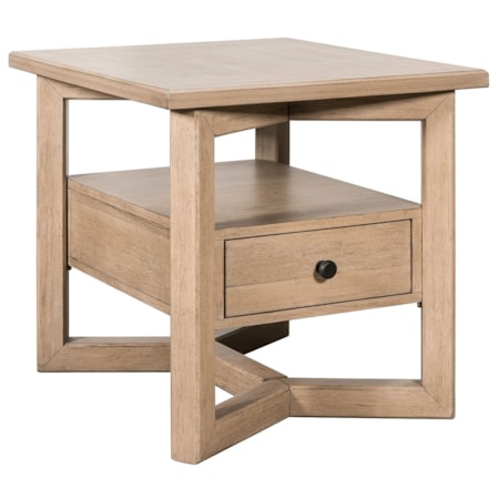 Rectangular 1-Drawer End Table