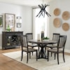 Liberty Furniture Allyson Park Transitional Two-Toned 5 Piece Pedestal Table Set