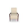 Bravo Furniture Emorie Accent Chair with Wood Arms and Channel Back