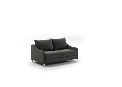 Contemporary Queen Max Loveseat Sleeper with Welted Slope Arms