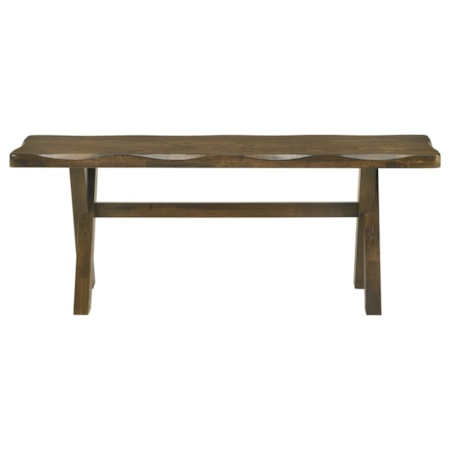 Wood Dining Bench Knotty