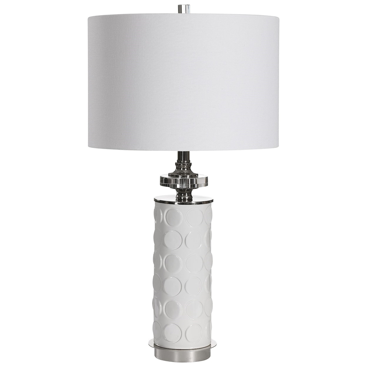 Uttermost Table Lamps Calia White Table Lamp