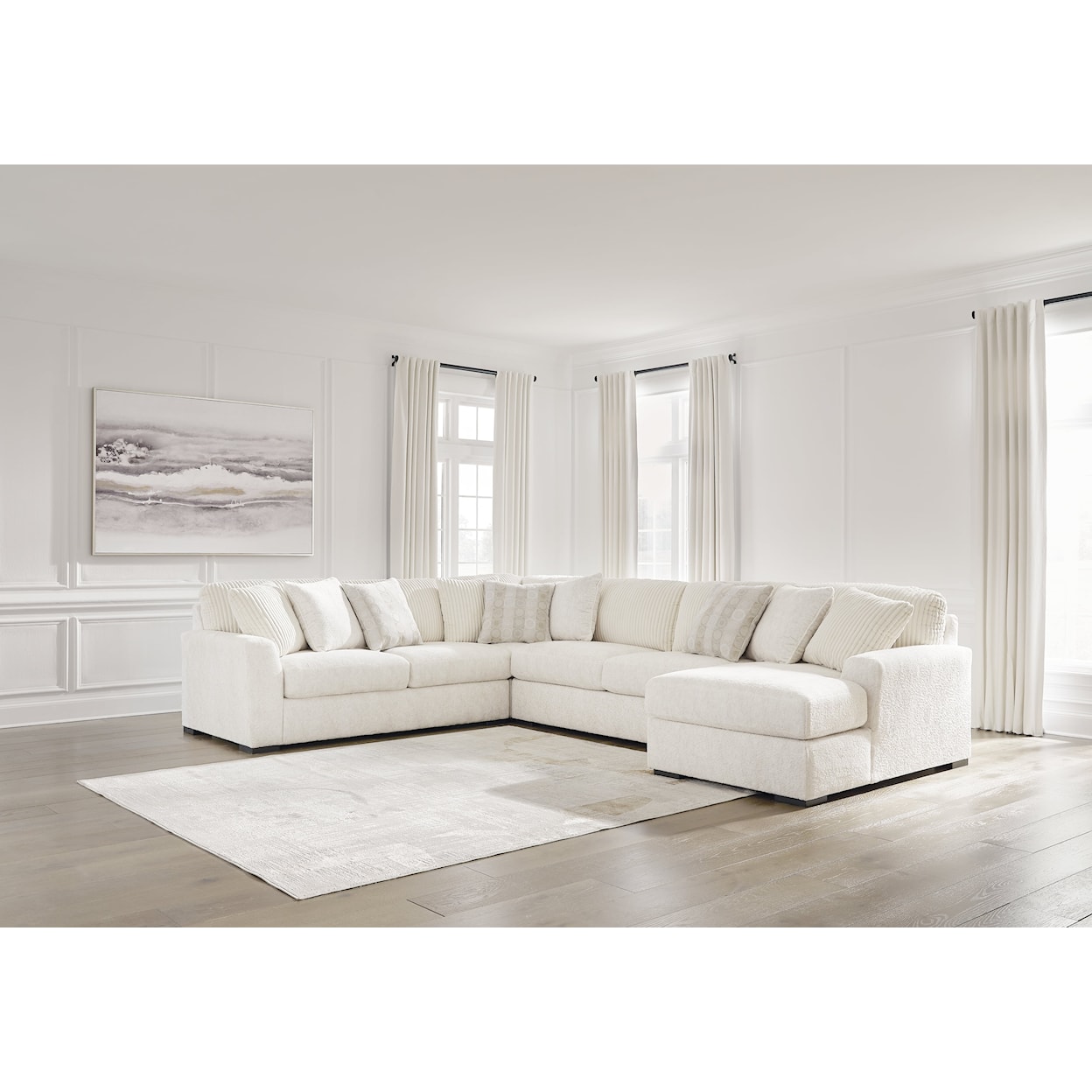 Ashley Furniture Signature Design Chessington 4-Piece Sectional With Chaise