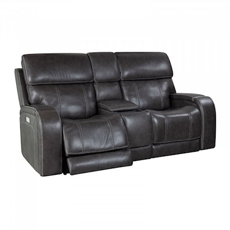 Power Reclining Loveseat with Console