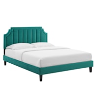 Performance Velvet Full Platform Bed