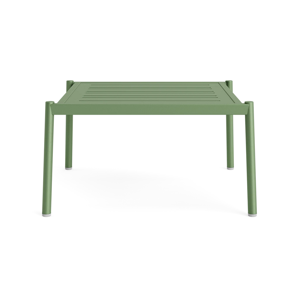 Slat-Top Stacking Ottoman