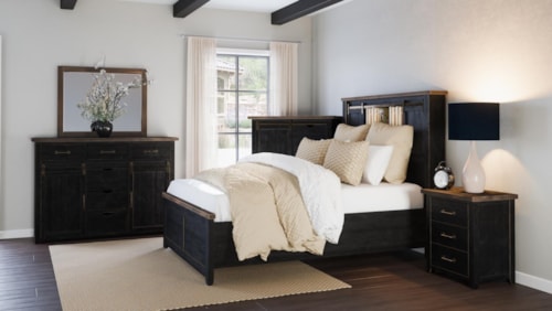 Queen Barn Door Bed
