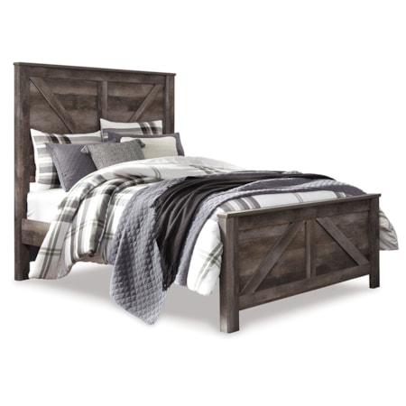 Queen Crossbuck Panel Bed